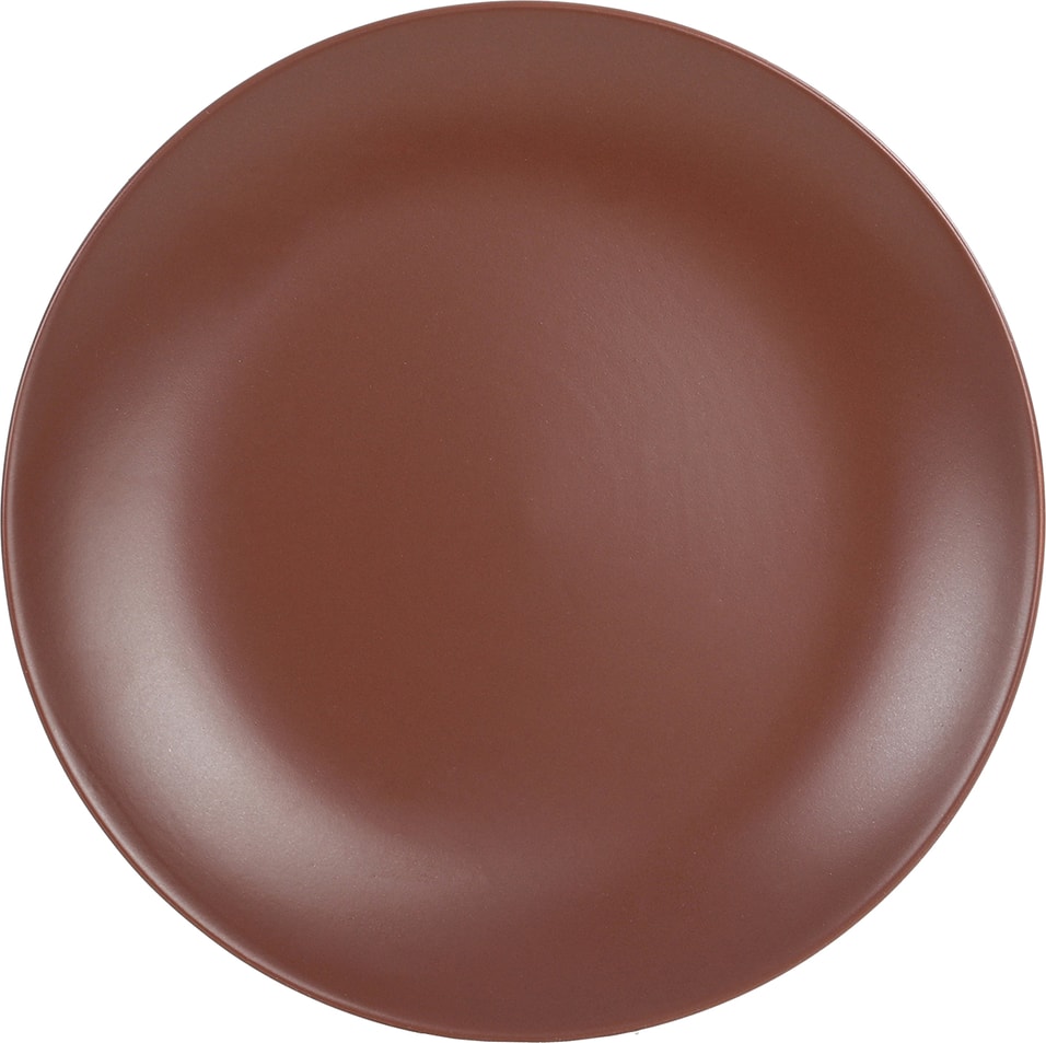 Тарелка Keramika Alfa Обеденная шоколад 27см