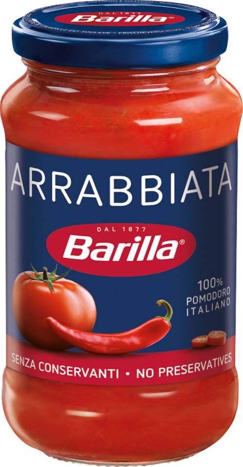Соус Barilla Arrabbiata томатный с перцем чили 400г