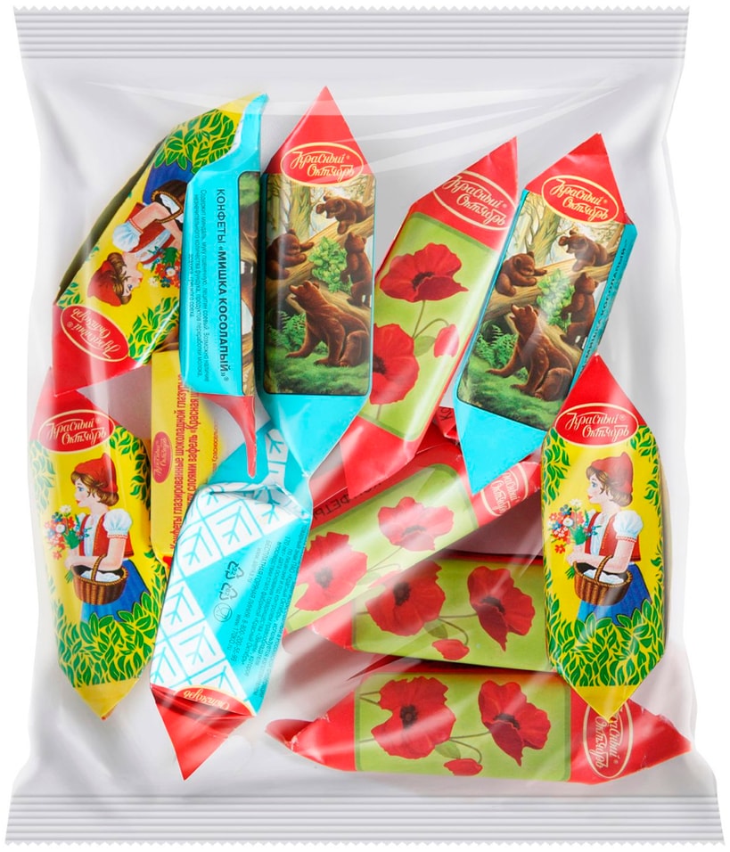 Набор конфет Красный Октябрь в шоколадной глазури 180г 339₽