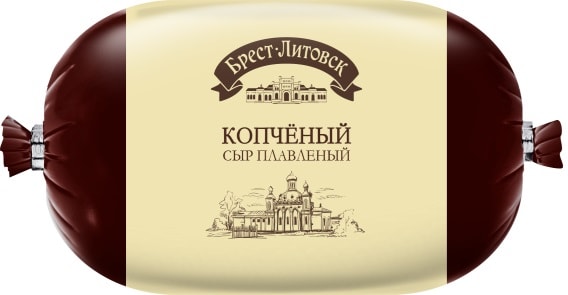 Cыр Брест-Литовск плавленый колбасный копченый 40 300г 199₽