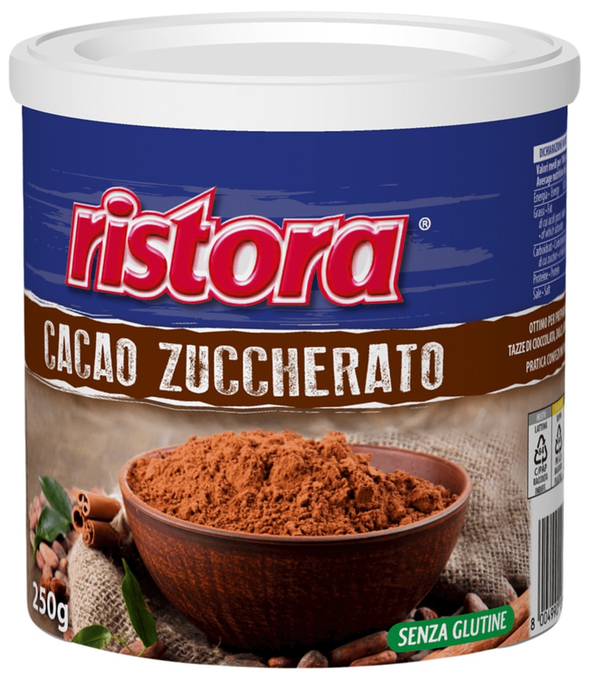 Какао Ristora Cacao Zuccherato растворимый 250г