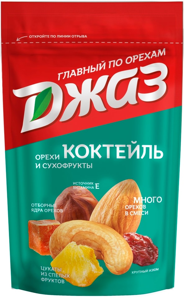 Смесь орехов и сухофруктов Джаз Коктейль 150г от Vprok.ru