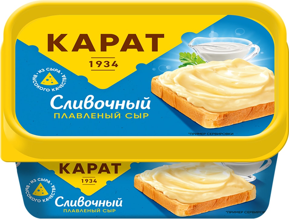 Сыр плавленый Карат Сливочный 45% 400г