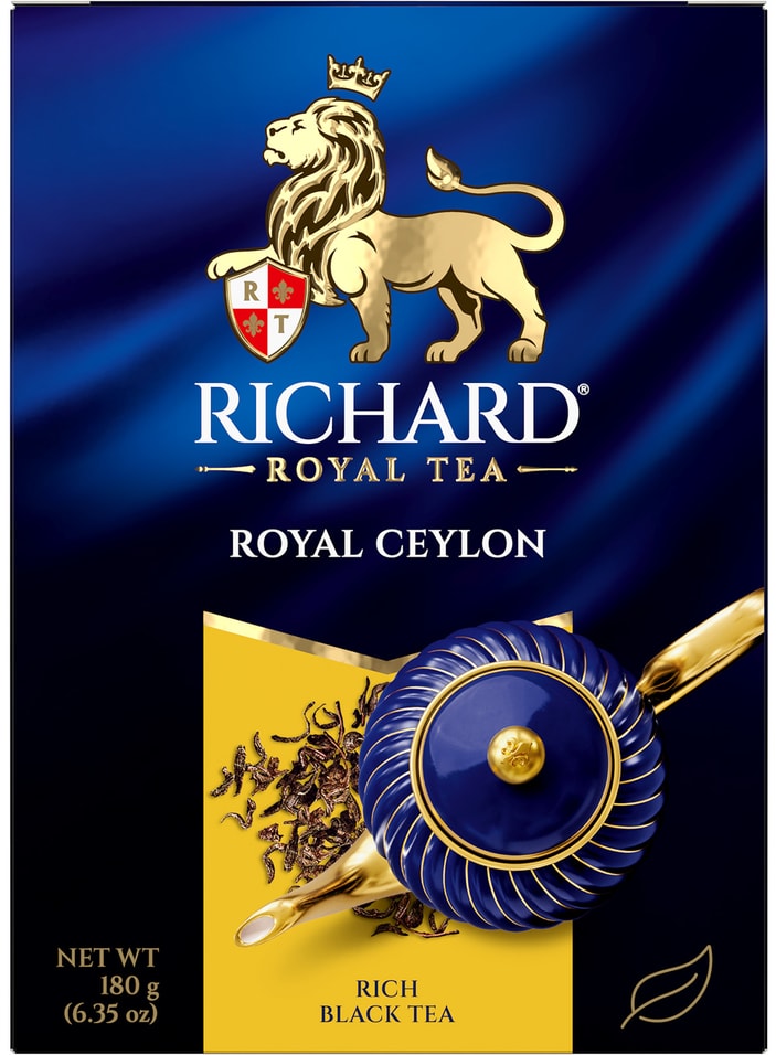 Чай черный Richard Royal Ceylon 180г Доставим до двери 309₽