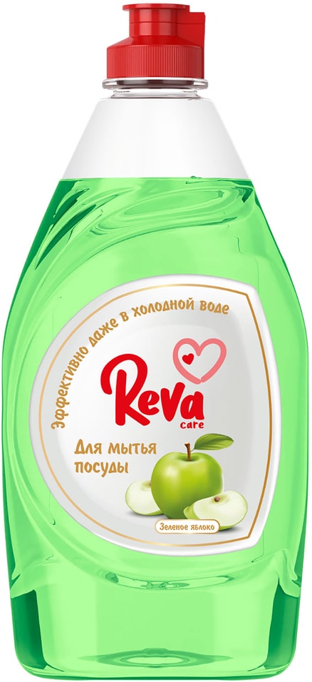 Средство для мытья посуды Reva Care с ароматом Яблоко 450мл