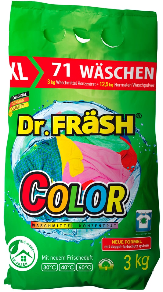 Стиральный порошок Dr.Frash Color 3кг от Vprok.ru