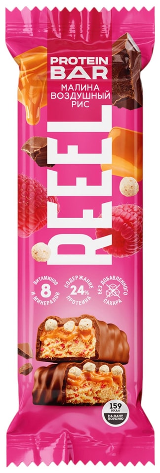Батончик Reeel Малина 40г - Vprokru Перекрёсток 152₽