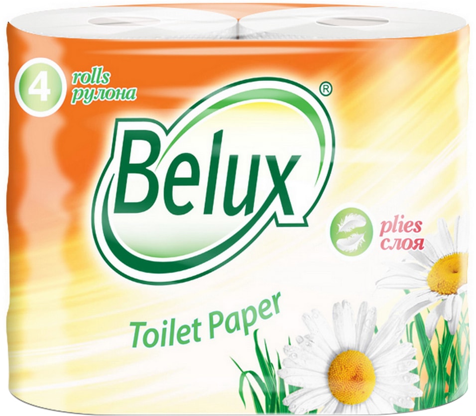 Туалетная бумага Belux 4 рулона 2 слоя