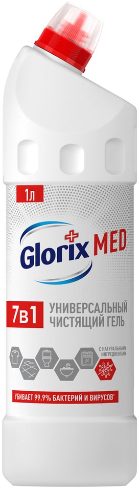 Средство чистящее Glorix 7в1 Универсальный чистящий гель 1л от Vprok.ru