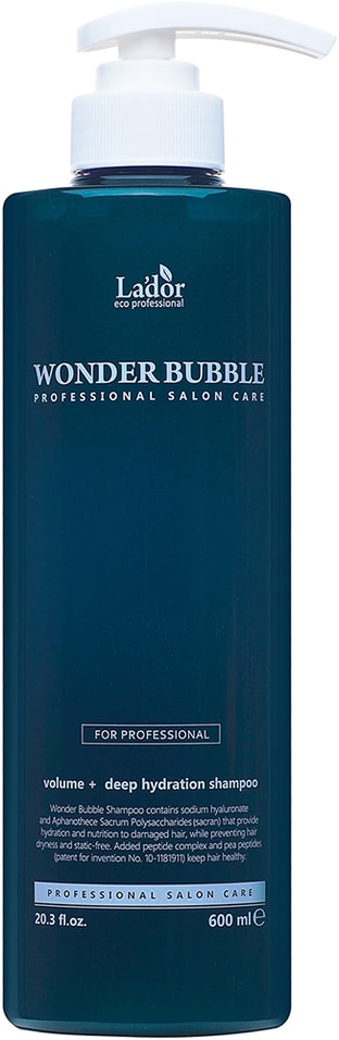 Шампунь для волос LaDor Wonder Bubble Shampoo Увлажняющий для объема 600мл