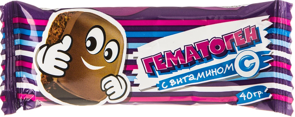 Гематоген с витамином С 40г - Vprok.ru Перекрёсток