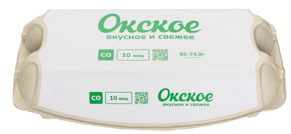 Яйца Окское СО белые 10шт - Vprok.ru Перекрёсток