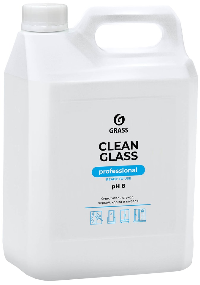 Средство чистящее Grass Clean Glass Professional Очиститель стекол и зеркал 5л