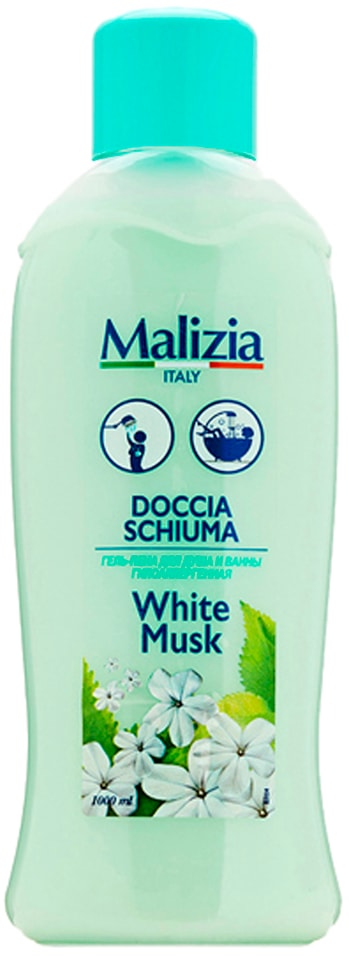 Пена для душа Malizia White musk 1л