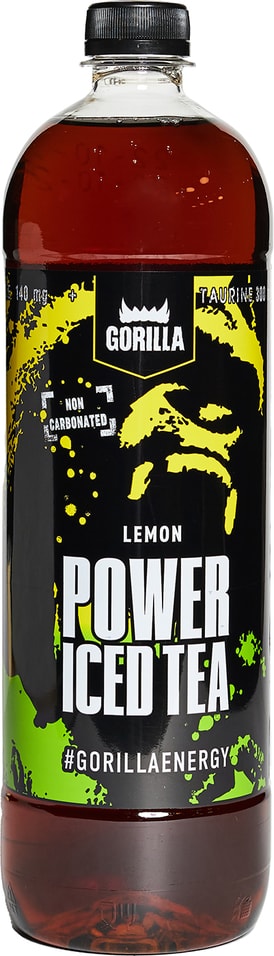 Напиток Gorilla Power tea энергетический лимон 1л