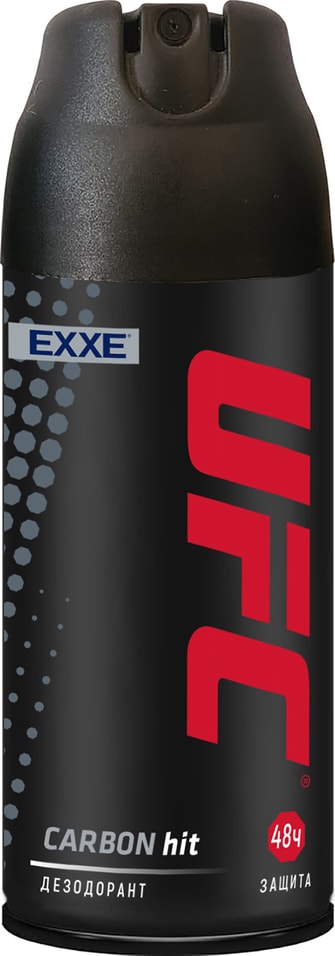 Дезодорант EXXE UFC Carbon hit защита 48ч 150мл от Vprok.ru