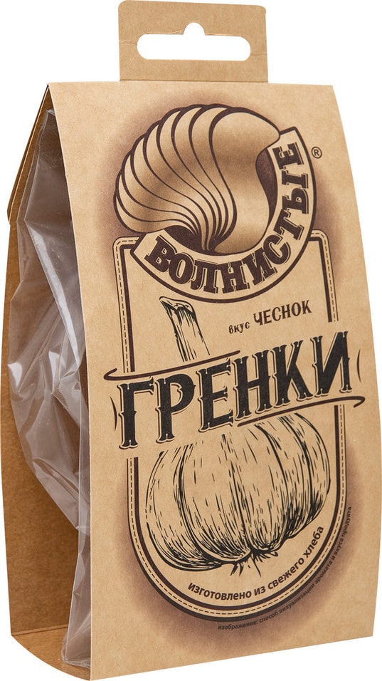 Гренки Волнистые с чесноком 75г