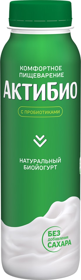 Био йогурт питьевой АКТИБИО Blactis С бифидобактериями 1.8% 260г