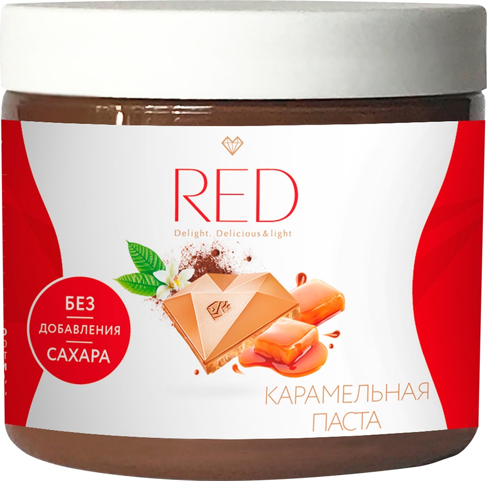 Паста десертная карамельная RED Delight без сахара 180г