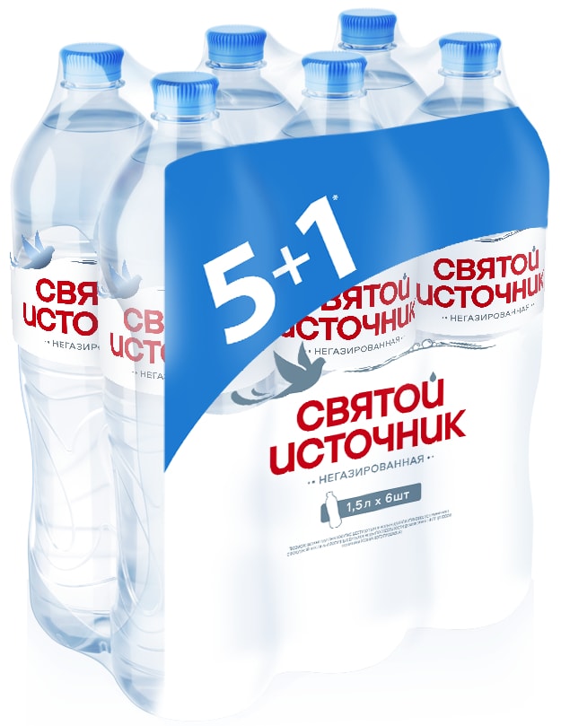 Вода Святой Источник питьевая негазированная 615л 340₽