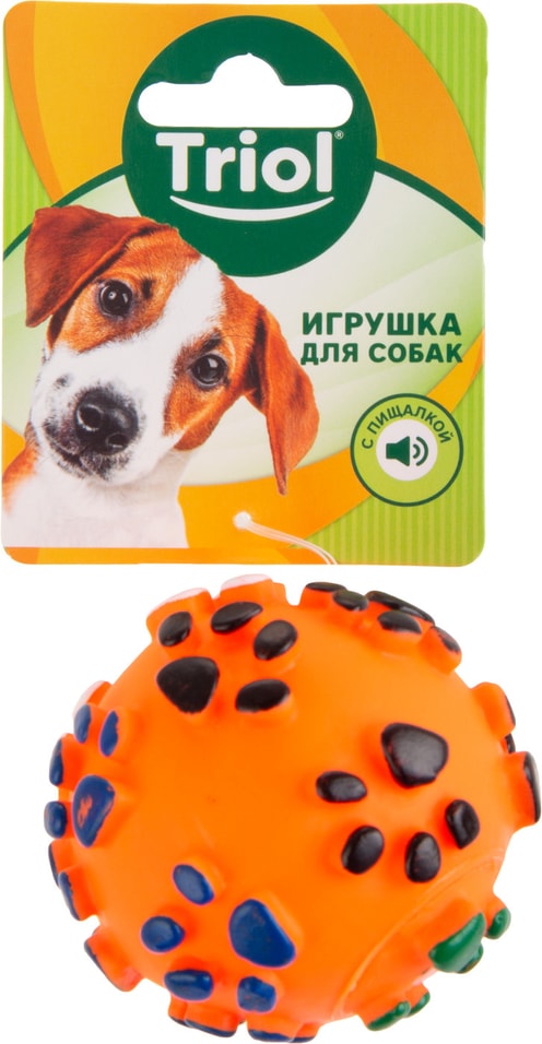 Игрушка для собак Triol Мяч с лапками D7см в ассортименте