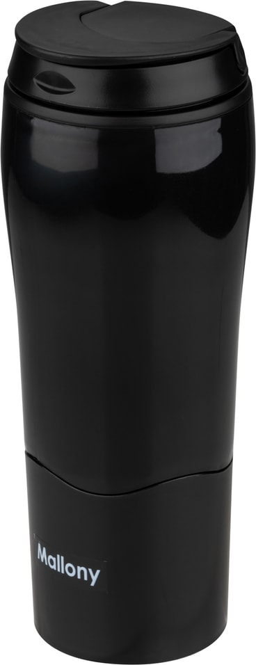 Термокружка-непроливайка Mallony Magnifico черная 480мл 682₽