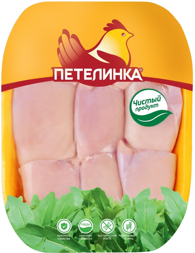 Филе бедра Петелинка куриное без кожи 750г от Vprok.ru