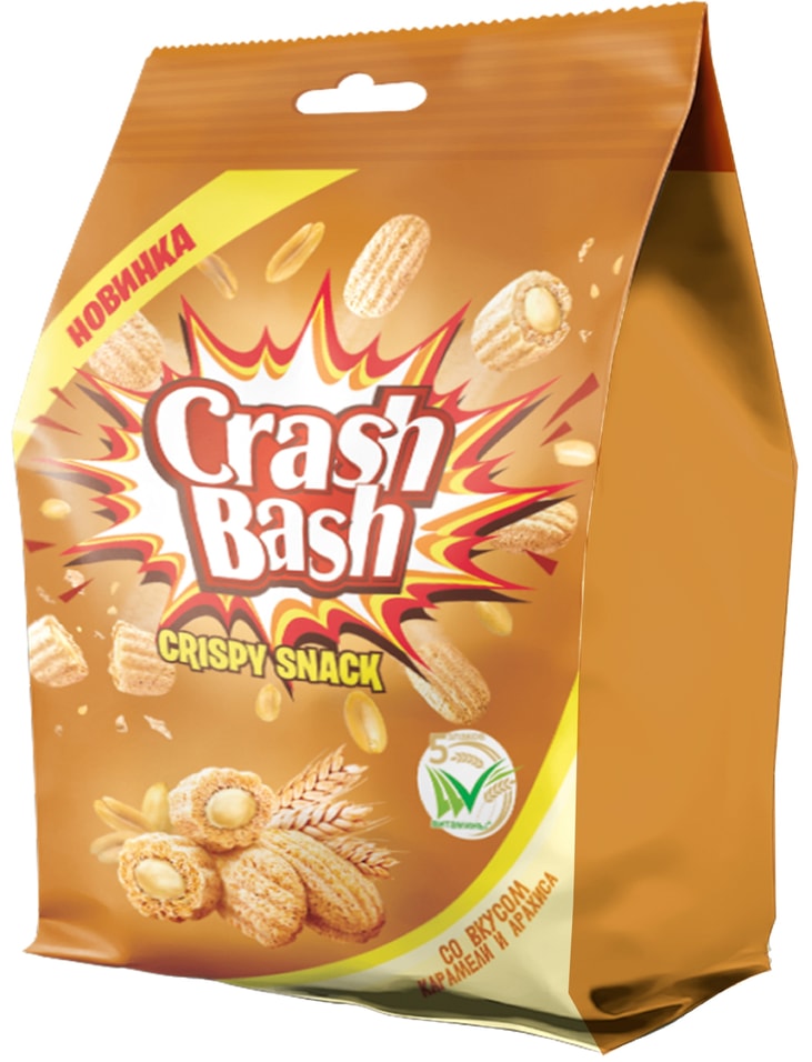 Снеки Crash Bash Карамель-Арахис 150г Закажите онлайн 79₽