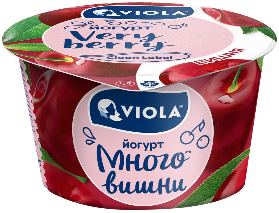 Йогурт Viola Very Berry Вишня 2.6% 180г
