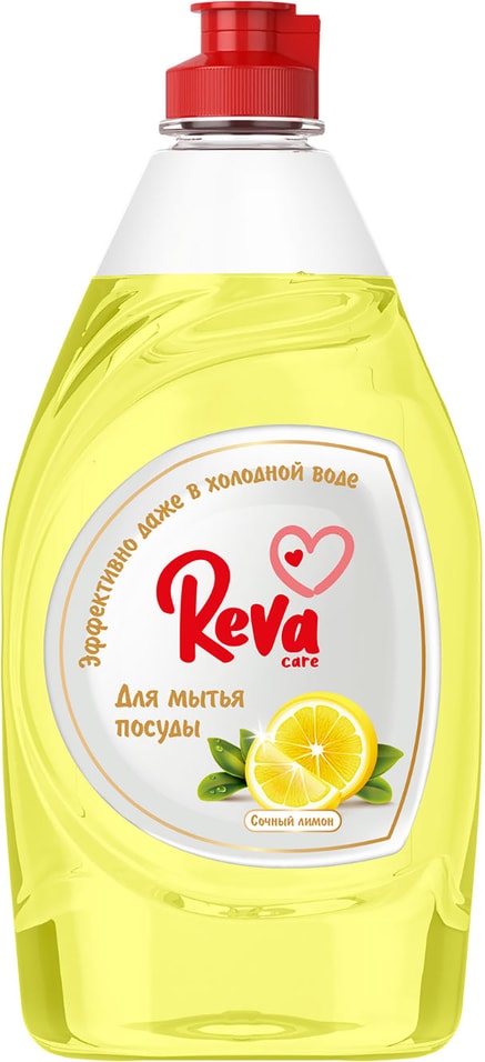 Средство для мытья посуды Reva Care с ароматом Сочный лимон 450мл