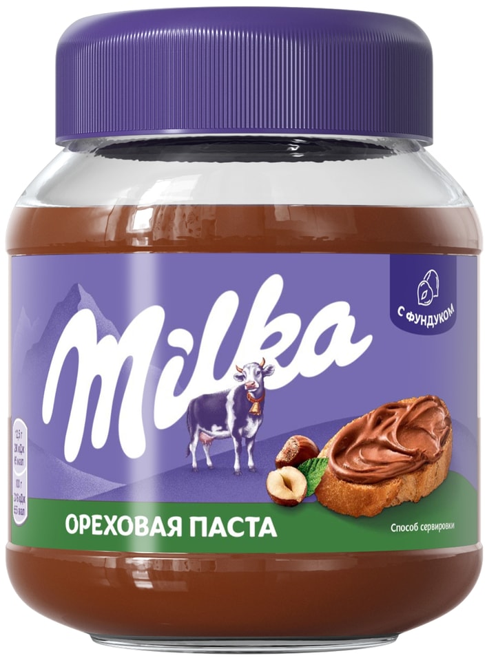 Паста ореховая Milka с добавлением какао 350г
