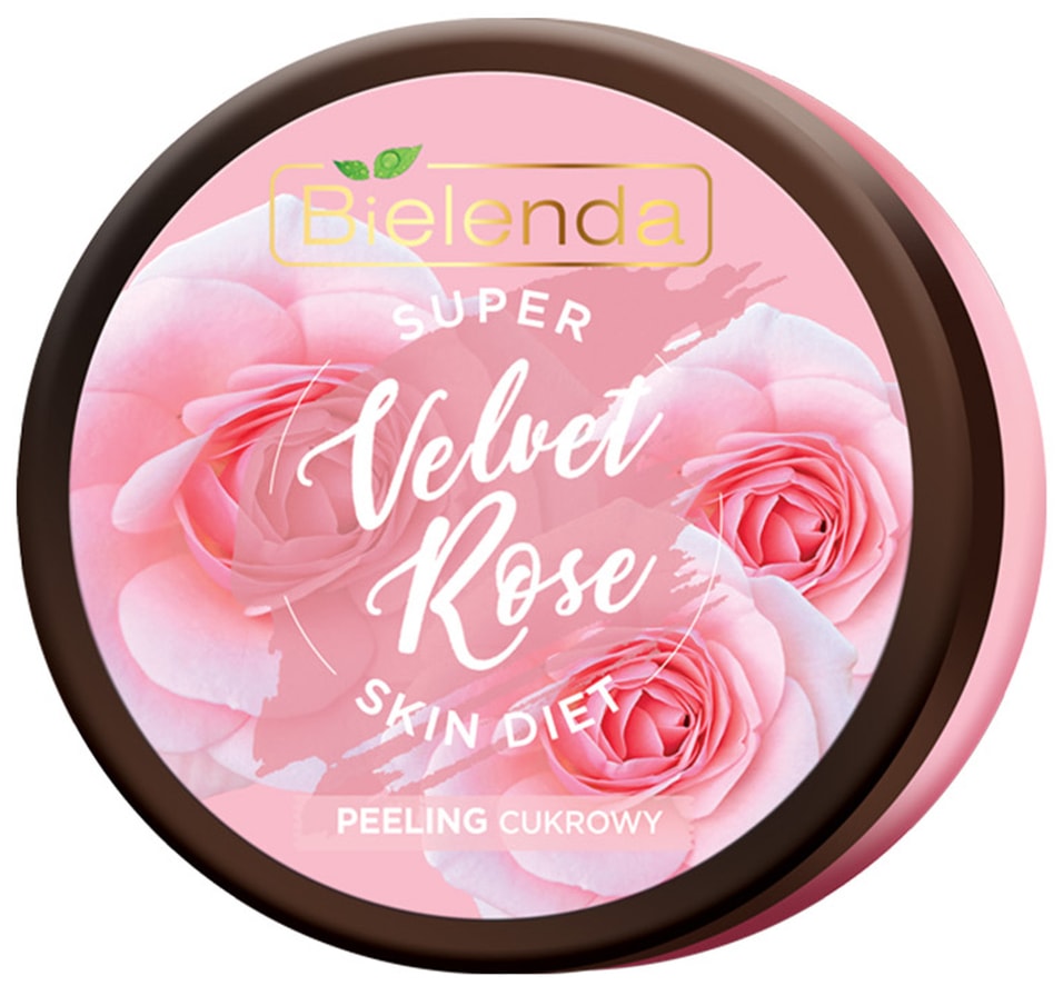 Скраб для тела Bielenda Super Skin Diet Velvet Rose сахарный восстанавливающий Роза 350мл