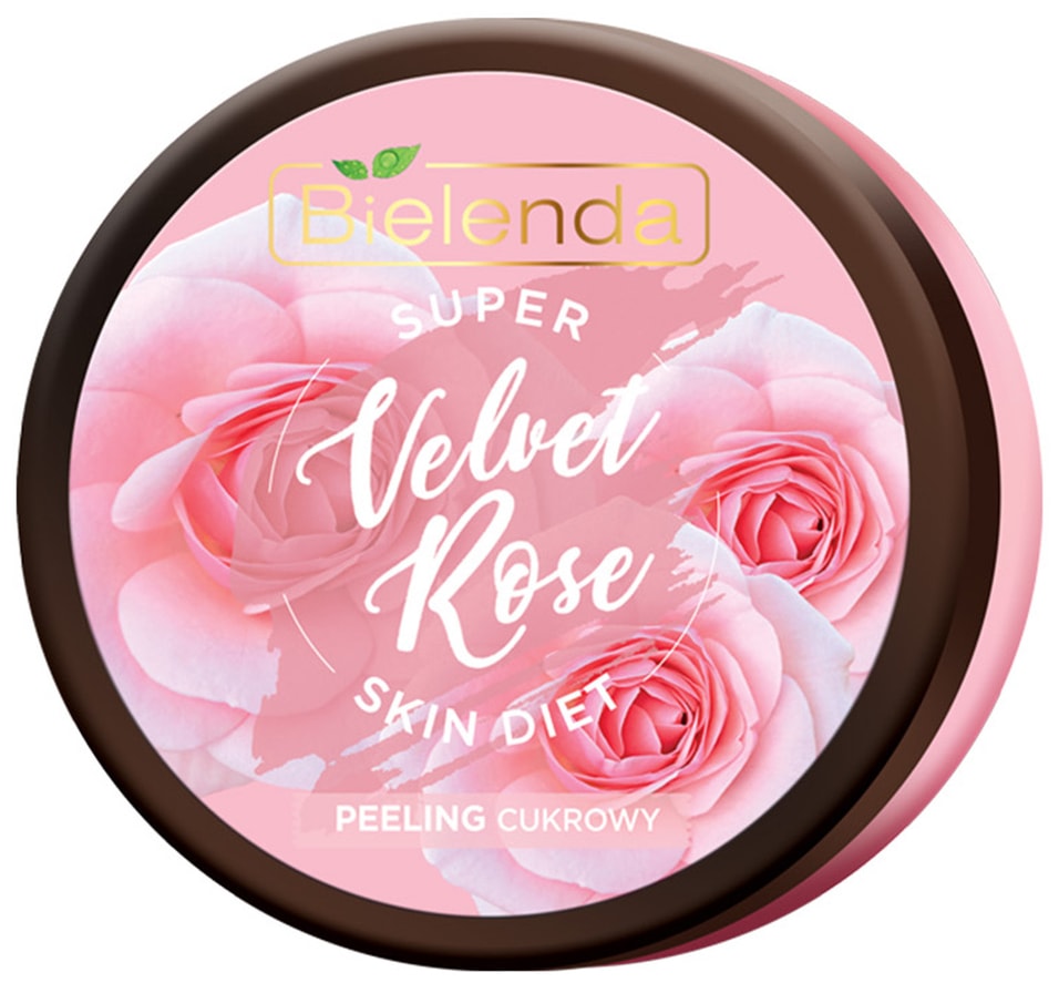 Скраб для тела Bielenda Super Skin Diet Velvet Rose сахарный восстанавливающий Роза 350мл 524₽