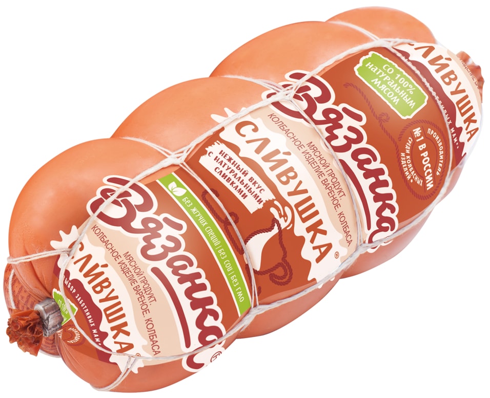 Колбаса Вязанка Сливушка вареная 375г Закажите онлайн 189₽