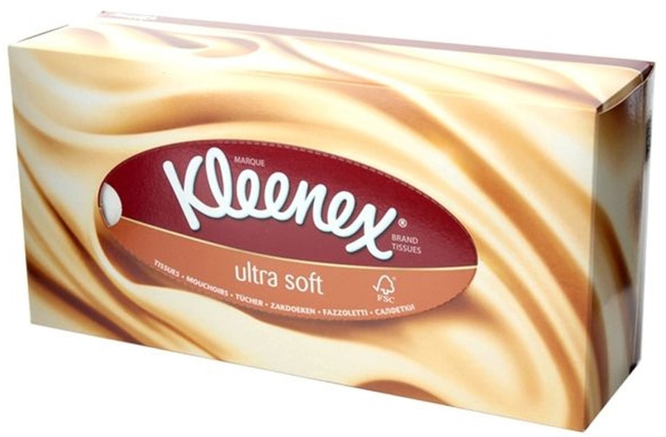 Салфетки Kleenex Boxes Ultrasoft 56шт от Vprok.ru