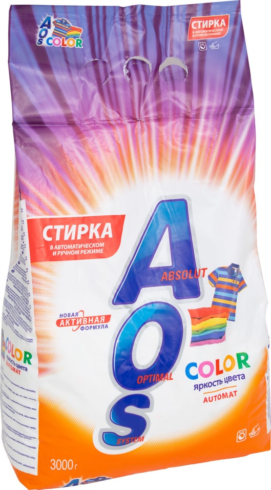 Стиральный порошок AOS Color Automat 3кг от Vprok.ru
