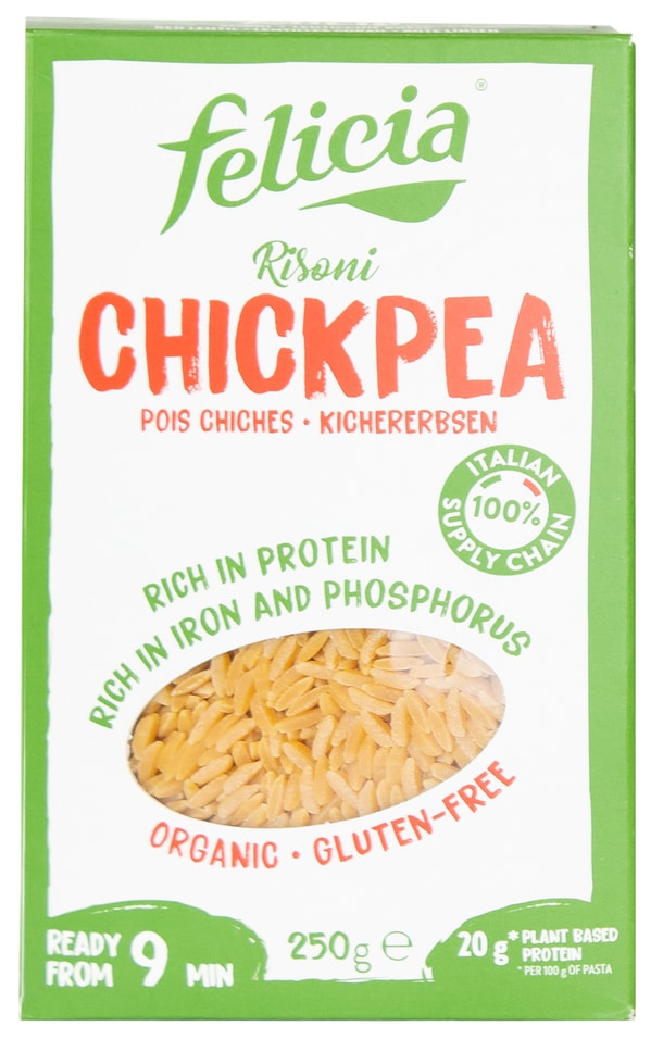 Макароны Felicia Risoni Chickpea Ризони 250гс доставкой!
