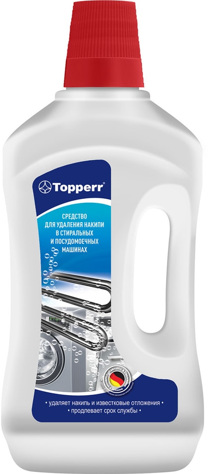 Чистящее средство Topperr От накипи в стиральных и посудомоечных машинах 500мл от Vprok.ru
