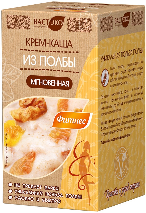 Крем-каша из полбы Вастэко Фитнес 200г