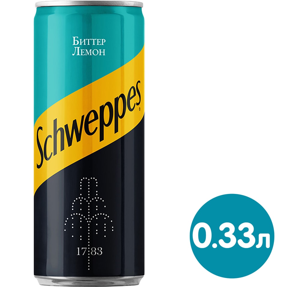 Напиток Schweppes Биттер лемон Mix 330млс доставкой!