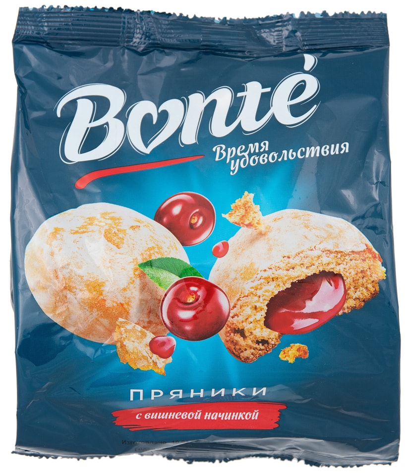 Пряники Bonte с вишневой начинкой 300г от Vprok.ru