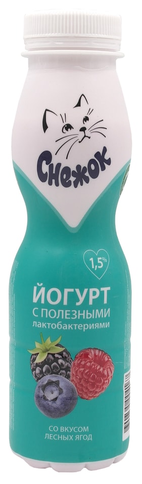 Йогурт питьевой Снежок Лесные ягоды 15 260г 77₽