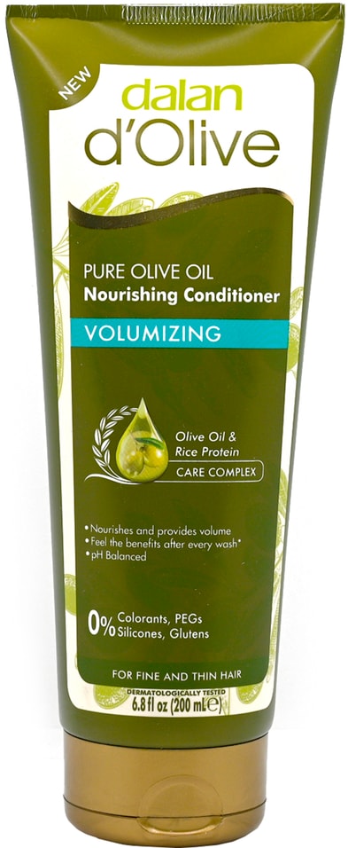 Кондиционер лосьон для волос Dalan D Olive Придание объёма тонким волосам Оливковое масло 200мл