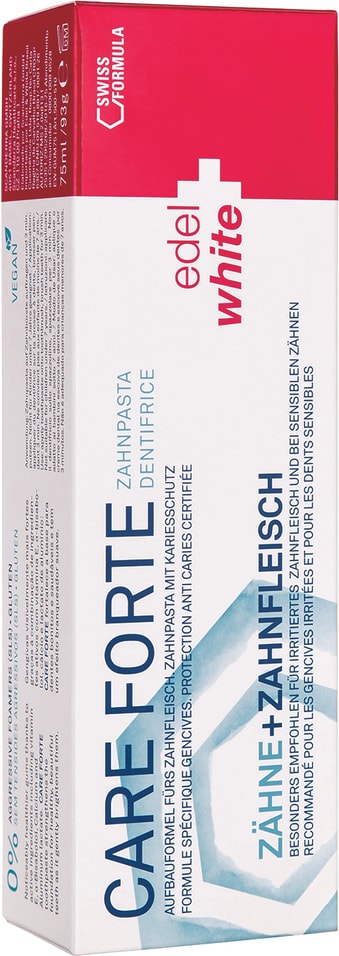 Зубная паста Edel+White Care Forte Teeth+Gums Защита зубов и десен 75мл