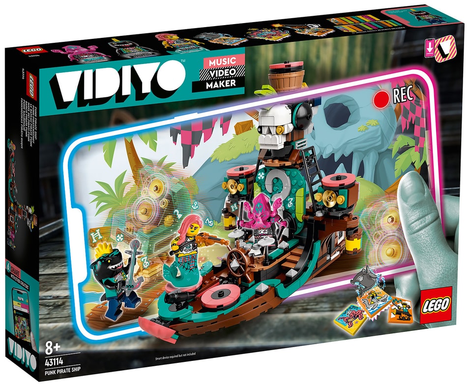 Конструктор LEGO Vidiyo 43114 Punk Pirate Ship Корабль Пирата Панка