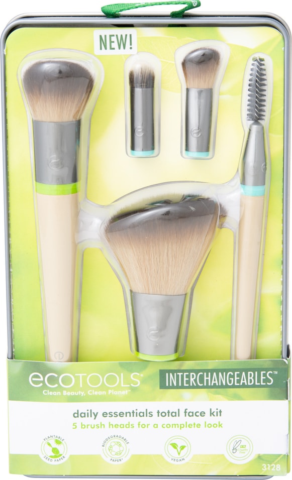 Набор кистей для макияжа Ecotools Interchangeables Daily Essentials Total Face Kit от Vprok.ru