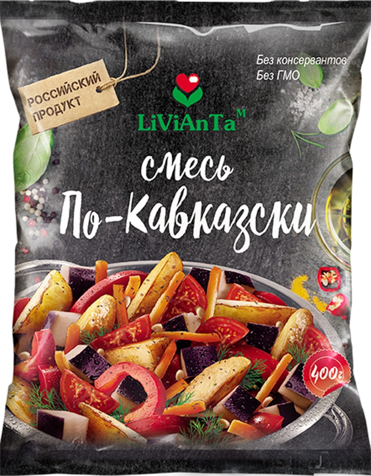 Смесь овощная Livianta По-Кавказски 400гс доставкой!