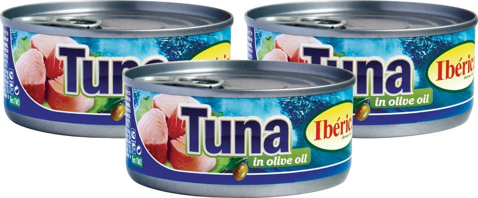 Тунец Iberica в оливковом масле 160г (упаковка 3 шт.)