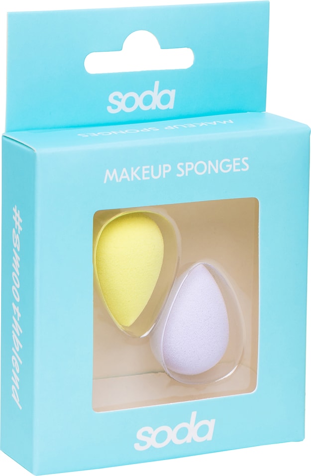 Набор спонжей Soda для нанесения тональной основы smoothblend 2шт 199₽