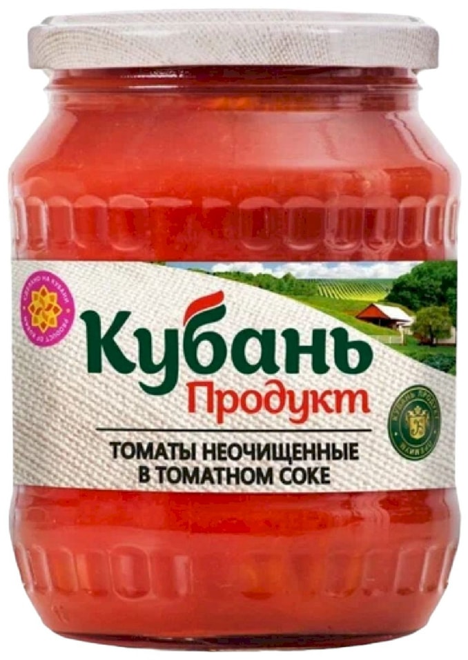 Томаты Кубань Продукт неочищенные в томатном соке 680г